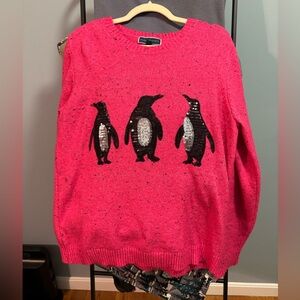 Karen Scott Vibrant Pink Knit Sweater